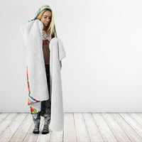 Fiji Taveuni Island Dateline Crossing Hooded Blanket Tropical Cultural Landscape With Tagimoucia Floral Pattern