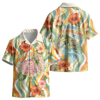 Hawaii Aloha Academy Back To School Kid Hawaiian Shirt Sea Turtle Tropical Hibiscus Flowers Retro Psychedelic