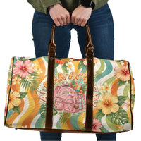 Hawaii Aloha Academy Back To School Travel Bag Sea Turtle Tropical Hibiscus Flowers Retro Psychedelic