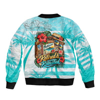 Out Of Office Retired Relocated Bomber Jacket Tropical Island Hawaiian Beach Sunset Sunglasses Suitcase TS04 - Polynesian Pride