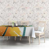 Hawaii Retirement Vacation Tablecloth Tropical Sunset Beach Pink Flamingo Surfboard Palm Tree TS04 - Polynesian Pride
