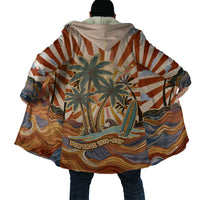 Aloha Nifty 50th Birthday Hawaii Cloak Vintage Retro Sunburst Tropical Palm Tree Surfboard Art TS04 - Polynesian Pride