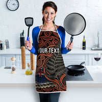 Personalised New Zealand 50th Birthday Apron Aotearoa Tribal Pattern Silver Fern Flag TS04 - Polynesian Pride