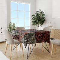 Personalised New Zealand 50th Birthday Tablecloth Aotearoa Tribal Pattern Silver Fern Flag TS04 - Polynesian Pride