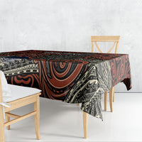 Personalised New Zealand 50th Birthday Tablecloth Aotearoa Tribal Pattern Silver Fern Flag TS04 - Polynesian Pride