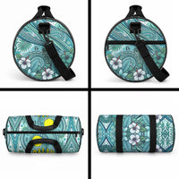 Palau Official Seal Flag Duffle Bag Tribal Pattern Ocean Marine Life Tropical Hibiscus TS04 - Polynesian Pride