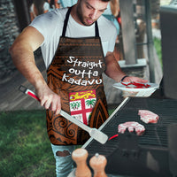 Straight Outta Kadavu Fiji Apron Tribal Polynesian Tattoo Coat Of Arms Flag