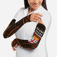 Straight Outta Kadavu Fiji Arm Sleeves Tribal Polynesian Tattoo Coat Of Arms Flag