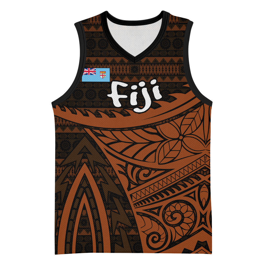 Straight Outta Kadavu Fiji Basketball Jersey Tribal Polynesian Tattoo Coat Of Arms Flag