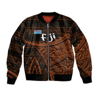 Straight Outta Kadavu Fiji Bomber Jacket Tribal Polynesian Tattoo Coat Of Arms Flag
