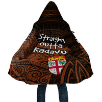Straight Outta Kadavu Fiji Cloak Tribal Polynesian Tattoo Coat Of Arms Flag