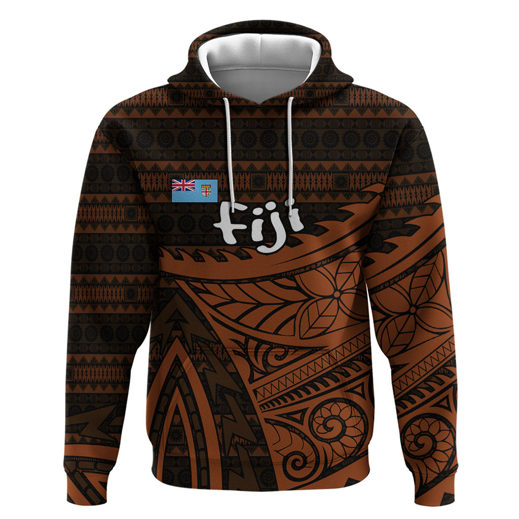 Straight Outta Kadavu Fiji Hoodie Tribal Polynesian Tattoo Coat Of Arms Flag