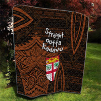 Straight Outta Kadavu Fiji Quilt Tribal Polynesian Tattoo Coat Of Arms Flag