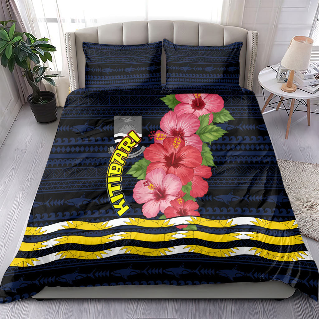 Kiribati Bedding Set Tropical Pink Hibiscus Flowers Polynesian Tribal TS04 - Polynesian Pride