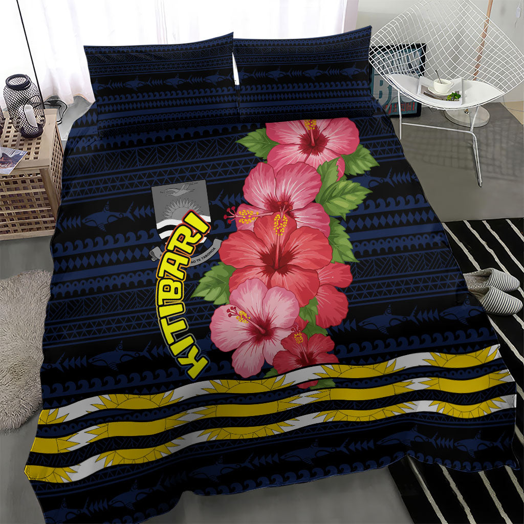 Kiribati Bedding Set Tropical Pink Hibiscus Flowers Polynesian Tribal TS04 - Polynesian Pride