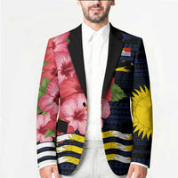 Kiribati Blazer Tropical Pink Hibiscus Flowers Polynesian Tribal TS04 - Polynesian Pride
