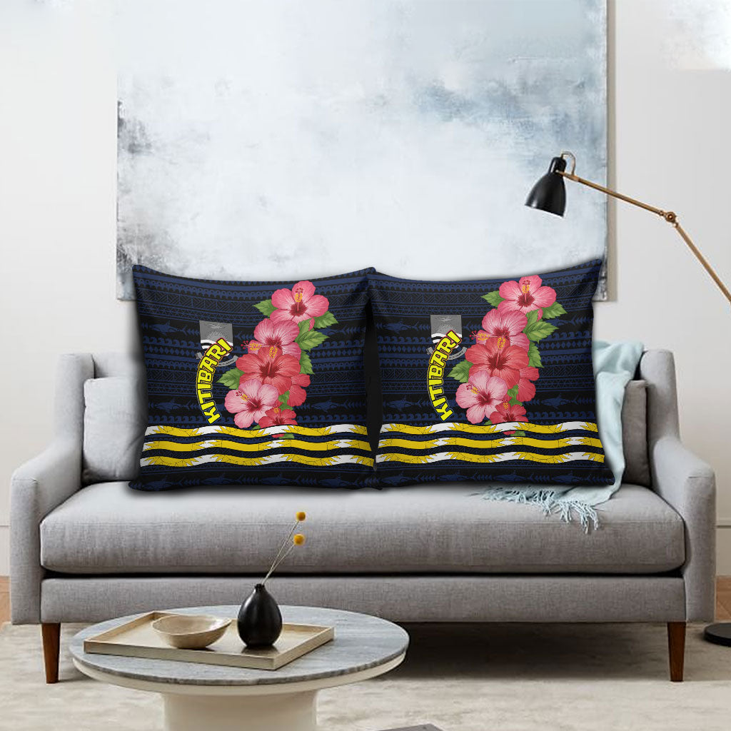 Kiribati Pillow Cover Tropical Pink Hibiscus Flowers Polynesian Tribal TS04 - Polynesian Pride