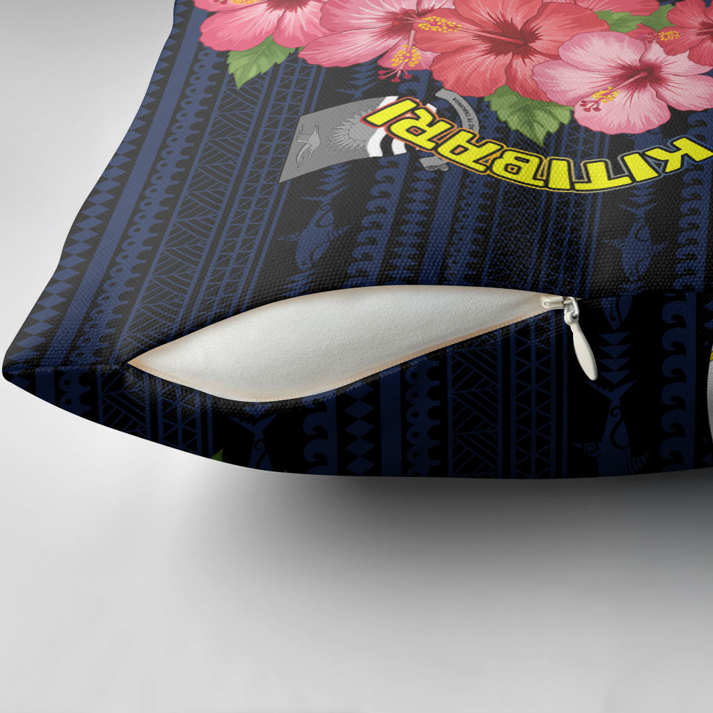 Kiribati Pillow Cover Tropical Pink Hibiscus Flowers Polynesian Tribal TS04 - Polynesian Pride