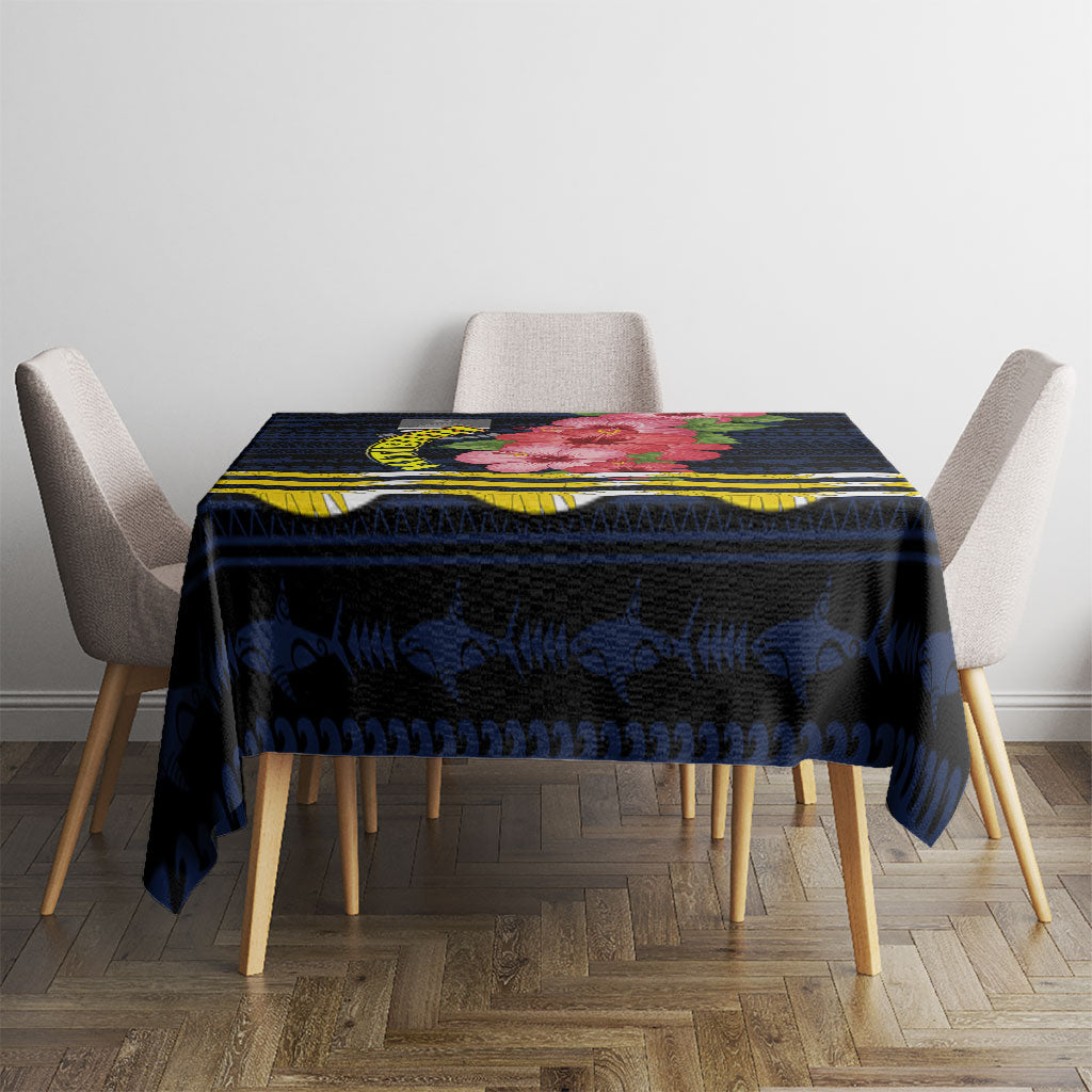 Kiribati Tablecloth Tropical Pink Hibiscus Flowers Polynesian Tribal TS04 - Polynesian Pride