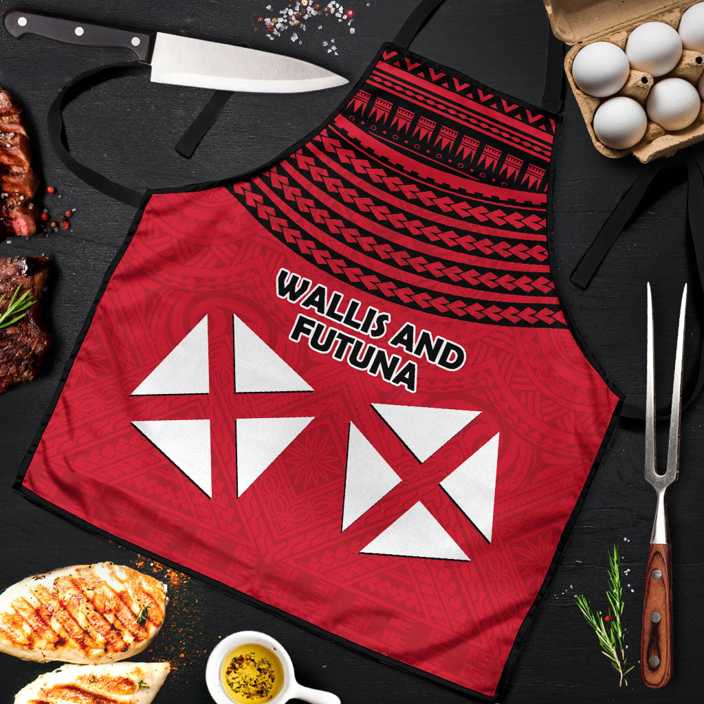 Wallis And Futuna Apron Polynesian Tattoo Flag Map