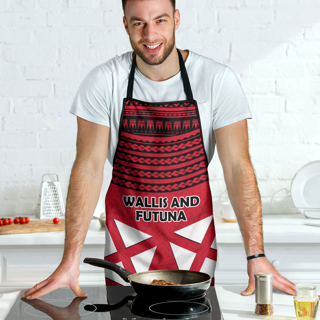 Wallis And Futuna Apron Polynesian Tattoo Flag Map