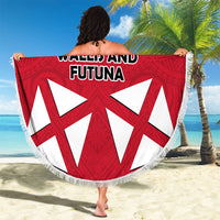 Wallis And Futuna Beach Blanket Polynesian Tattoo Flag Map