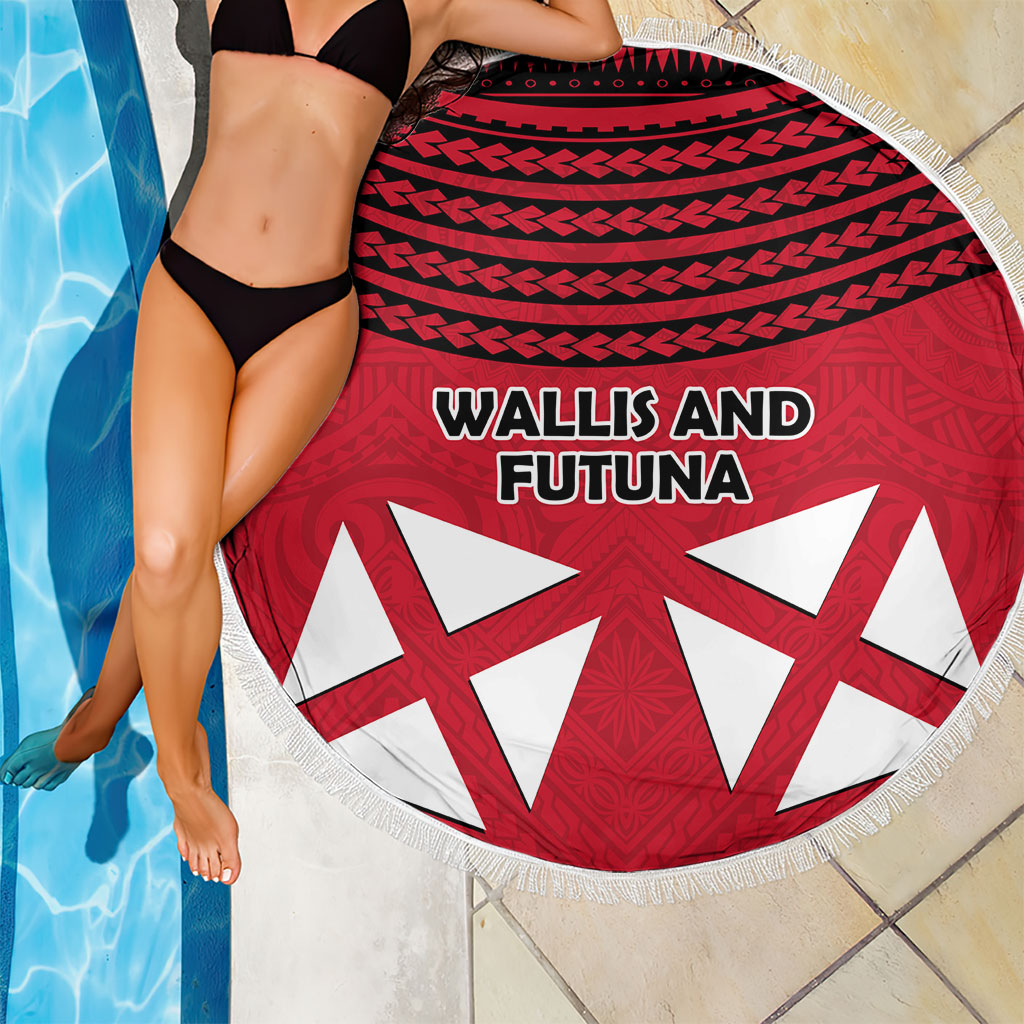 Wallis And Futuna Beach Blanket Polynesian Tattoo Flag Map