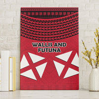 Wallis And Futuna Canvas Wall Art Polynesian Tattoo Flag Map
