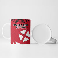 Wallis And Futuna Ceramic Mug Polynesian Tattoo Flag Map
