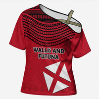 Wallis And Futuna Cross Shoulder Shirt Polynesian Tattoo Flag Map