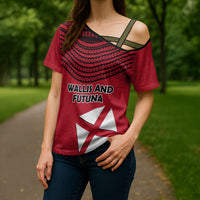 Wallis And Futuna Cross Shoulder Shirt Polynesian Tattoo Flag Map
