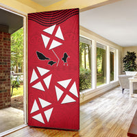Wallis And Futuna Door Cover Polynesian Tattoo Flag Map