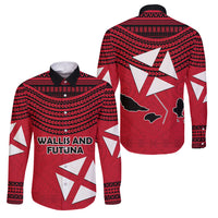 Wallis And Futuna Family Matching Long Sleeve Bodycon Dress and Hawaiian Shirt Polynesian Tattoo Flag Map