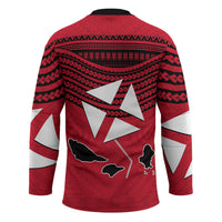 Wallis And Futuna Hockey Jersey Polynesian Tattoo Flag Map