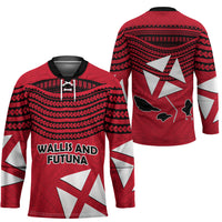 Wallis And Futuna Hockey Jersey Polynesian Tattoo Flag Map