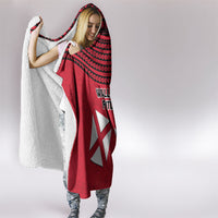 Wallis And Futuna Hooded Blanket Polynesian Tattoo Flag Map