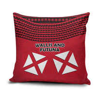 Wallis And Futuna Pillow Cover Polynesian Tattoo Flag Map