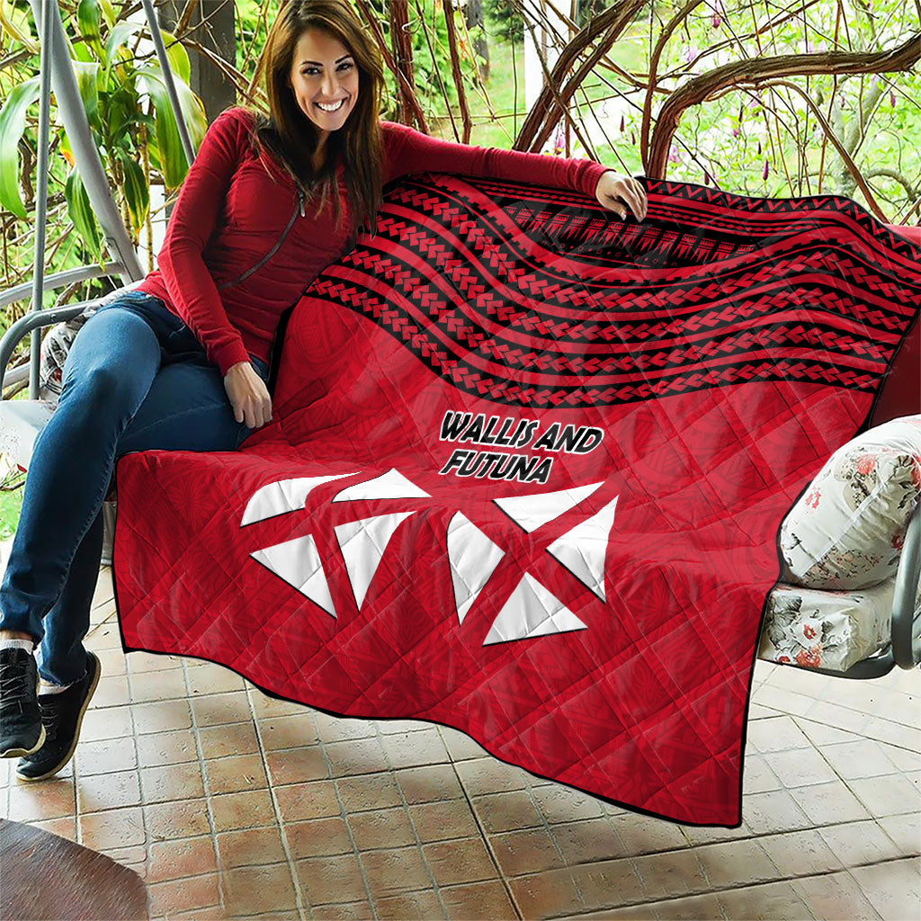 Wallis And Futuna Quilt Polynesian Tattoo Flag Map