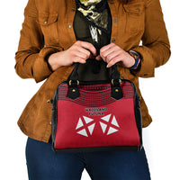 Wallis And Futuna Shoulder Handbag Polynesian Tattoo Flag Map