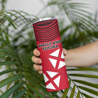 Wallis And Futuna Skinny Tumbler Polynesian Tattoo Flag Map