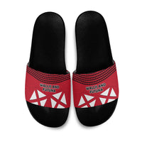 Wallis And Futuna Slide Sandals Polynesian Tattoo Flag Map