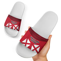 Wallis And Futuna Slide Sandals Polynesian Tattoo Flag Map