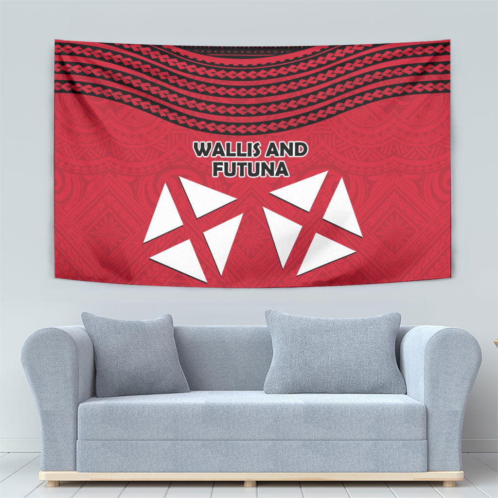 Wallis And Futuna Tapestry Polynesian Tattoo Flag Map