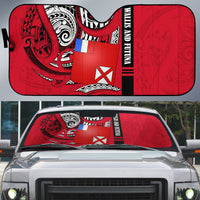 Wallis And Futuna Auto Sun Shade Tribal Polynesian Tattoo Flag Motif