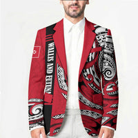 Wallis And Futuna Blazer Tribal Polynesian Tattoo Flag Motif