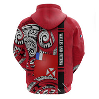 Wallis And Futuna Hoodie Tribal Polynesian Tattoo Flag Motif