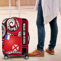Wallis And Futuna Luggage Cover Tribal Polynesian Tattoo Flag Motif