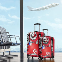 Wallis And Futuna Luggage Cover Tribal Polynesian Tattoo Flag Motif