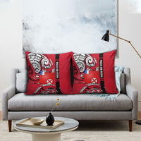 Wallis And Futuna Pillow Cover Tribal Polynesian Tattoo Flag Motif