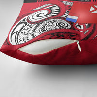 Wallis And Futuna Pillow Cover Tribal Polynesian Tattoo Flag Motif